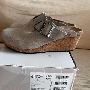 Birkenstock Women's Fanny Ring Buckle Warm Suede Leather